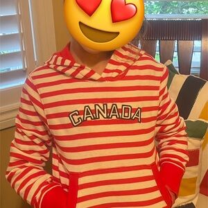 Hudson's Bay Canada 2010 Olympic Striped Kids Hoodie (Prototype-size 10/12)